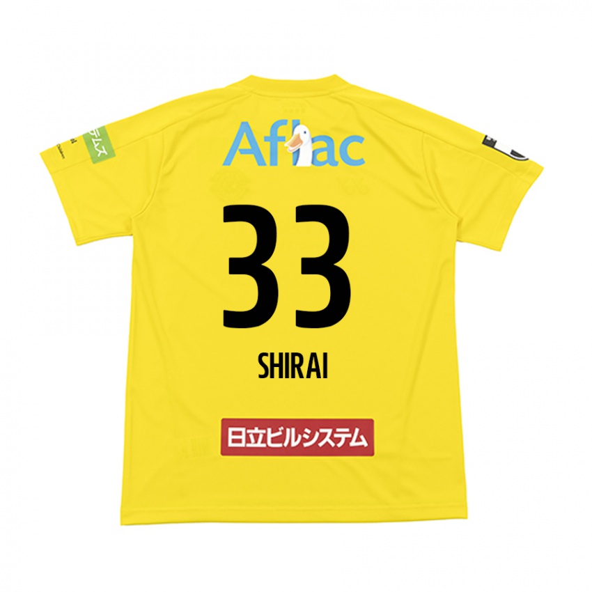 Criança Camisola Eiji Shirai #33 Amarelo Preto Principal 2024/25 Camisa Brasil