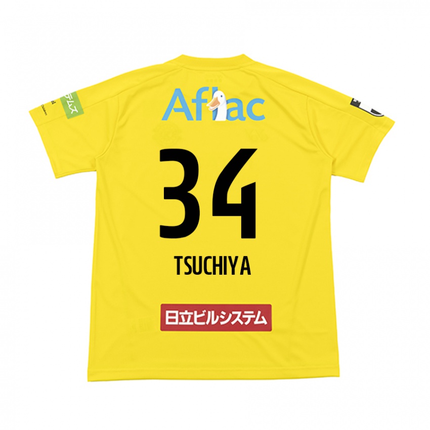 Criança Camisola Takumi Tsuchiya #34 Amarelo Preto Principal 2024/25 Camisa Brasil