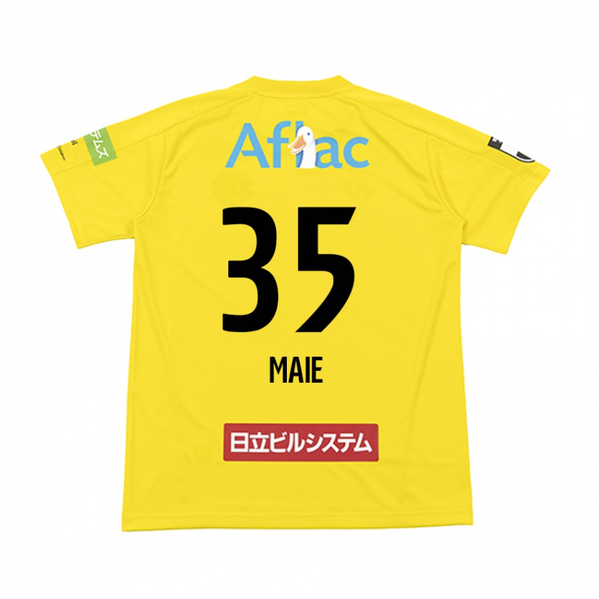 Criança Camisola Hidetaka Maie #35 Amarelo Preto Principal 2024/25 Camisa Brasil