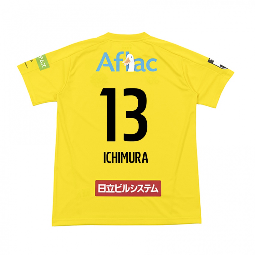 Criança Camisola Ken Ichimura #13 Amarelo Preto Principal 2024/25 Camisa Brasil