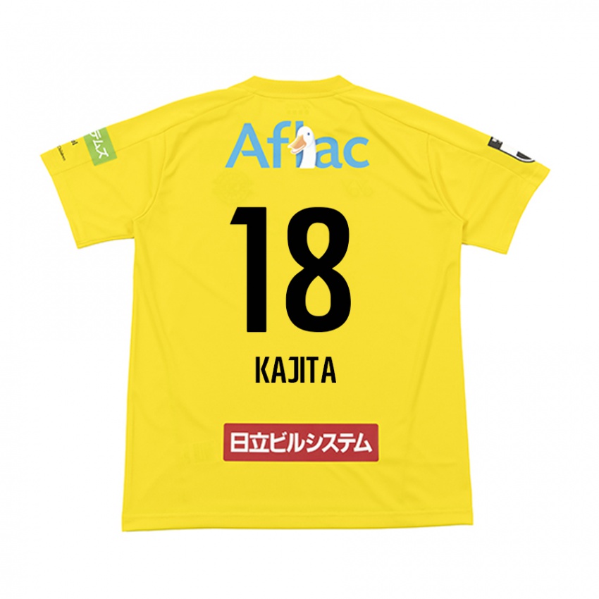 Criança Camisola Kento Kajita #18 Amarelo Preto Principal 2024/25 Camisa Brasil