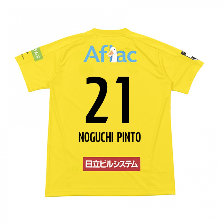 Criança Camisola Amato Noguchi Pinto #21 Amarelo Preto Principal 2024/25 Camisa Brasil