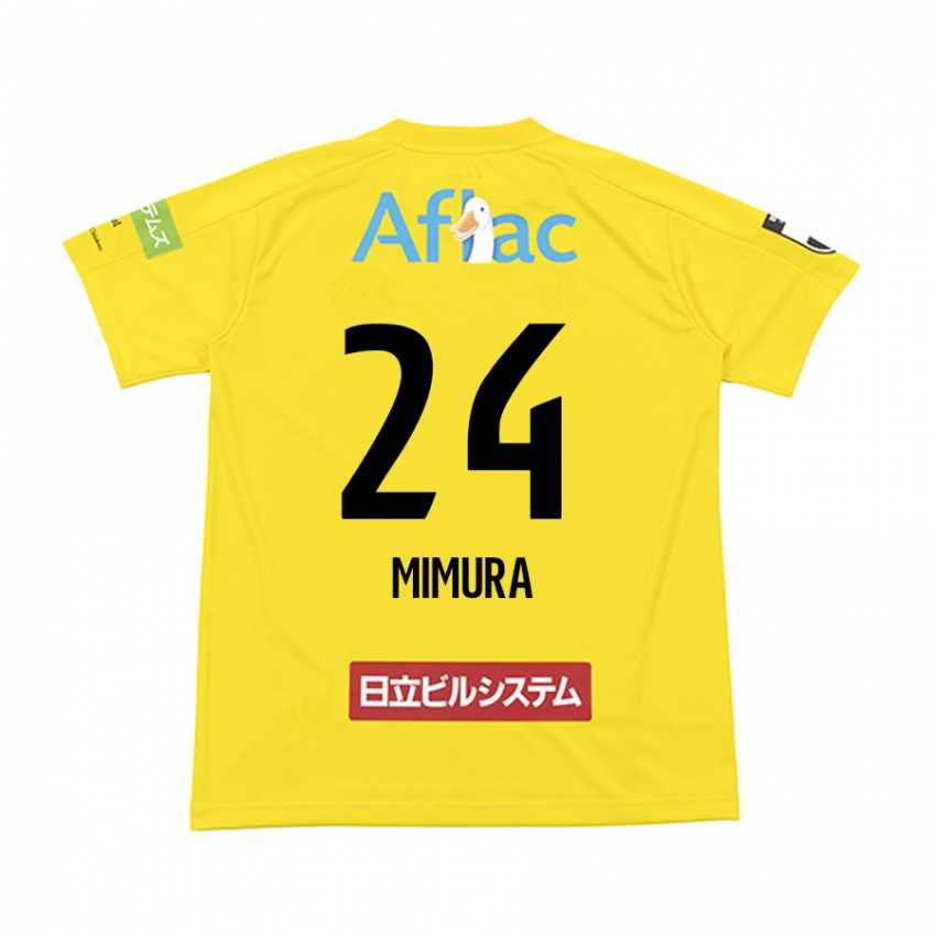 Criança Camisola Kaname Mimura #24 Amarelo Preto Principal 2024/25 Camisa Brasil