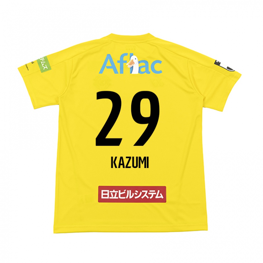 Criança Camisola Takuto Kazumi #29 Amarelo Preto Principal 2024/25 Camisa Brasil