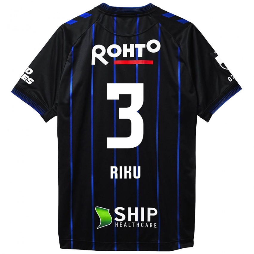 Criança Camisola Riku Handa #3 Preto Azul Principal 2024/25 Camisa Brasil