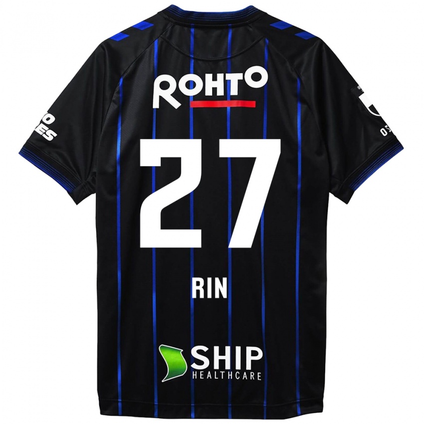 Criança Camisola Rin Mito #27 Preto Azul Principal 2024/25 Camisa Brasil