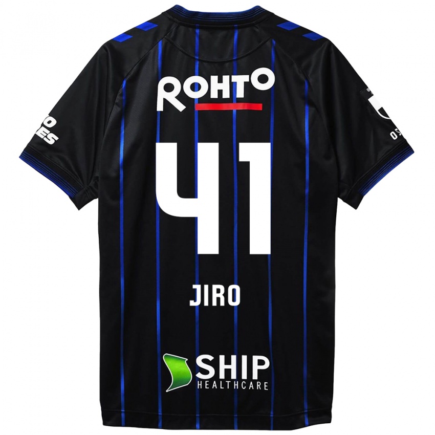 Criança Camisola Jiro Nakamura #41 Preto Azul Principal 2024/25 Camisa Brasil