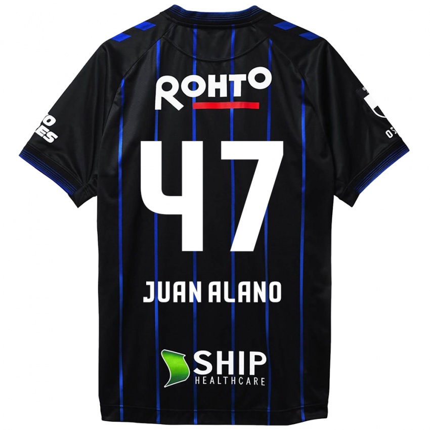 Criança Camisola Juan Alano #47 Preto Azul Principal 2024/25 Camisa Brasil