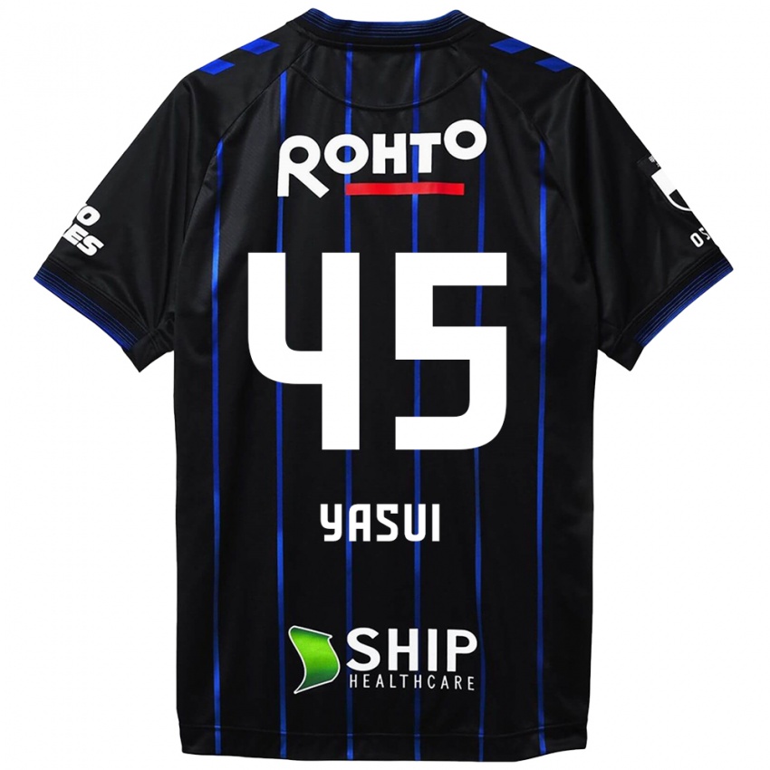 Criança Camisola Tsukasa Yasui #45 Preto Azul Principal 2024/25 Camisa Brasil