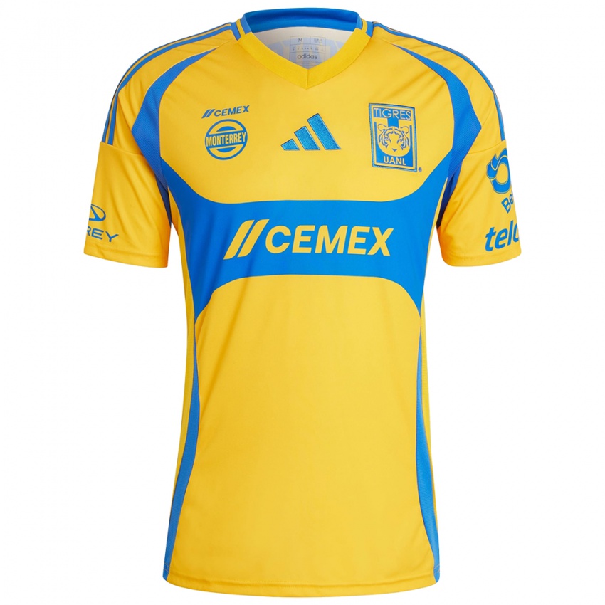 Criança Camisola Florian Thauvin #26 Ouro Amarelo Principal 2024/25 Camisa Brasil