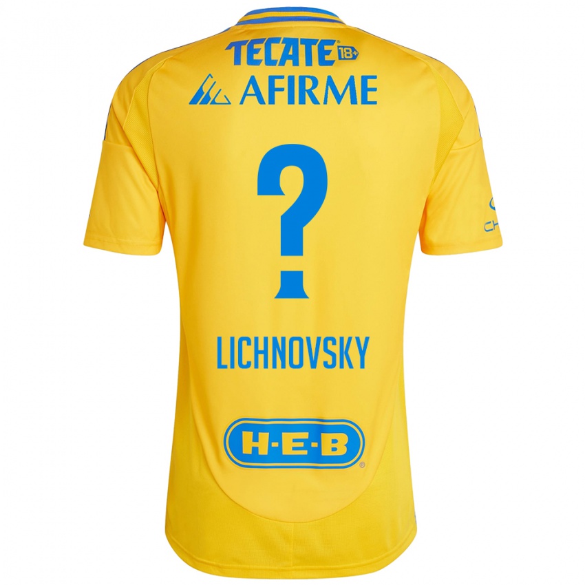 Criança Camisola Igor Lichnovsky #0 Ouro Amarelo Principal 2024/25 Camisa Brasil