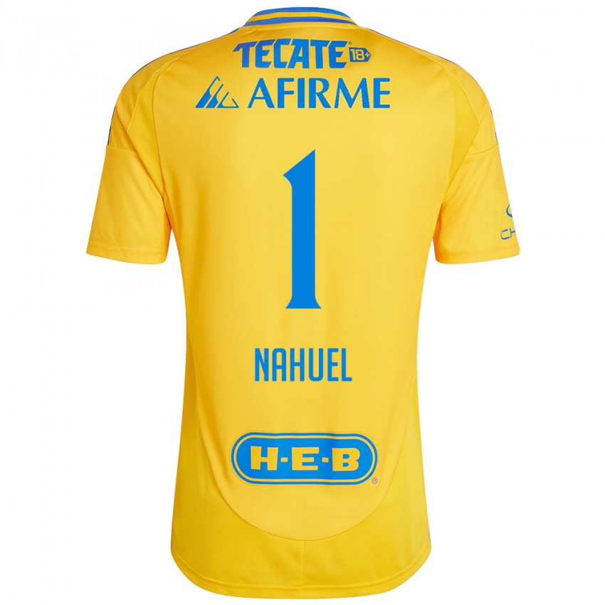 Criança Camisola Nahuel Guzman #1 Ouro Amarelo Principal 2024/25 Camisa Brasil