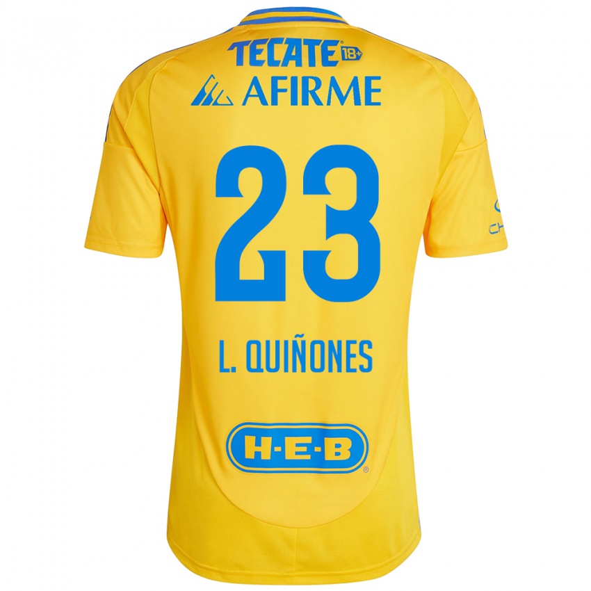 Criança Camisola Luis Quinones #23 Ouro Amarelo Principal 2024/25 Camisa Brasil