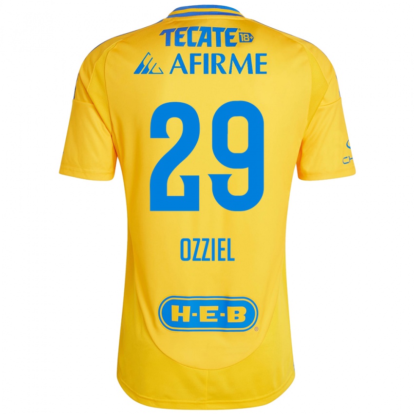 Criança Camisola Ozziel Herrera #29 Ouro Amarelo Principal 2024/25 Camisa Brasil