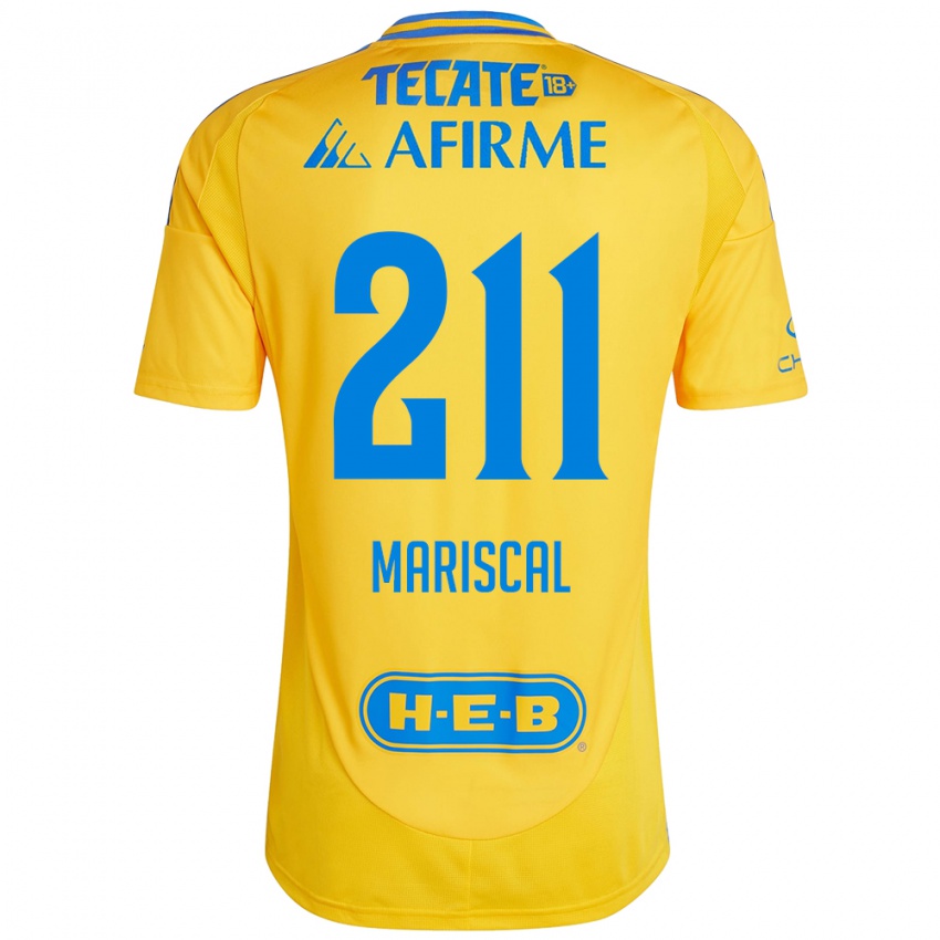 Criança Camisola Kevin Mariscal #211 Ouro Amarelo Principal 2024/25 Camisa Brasil