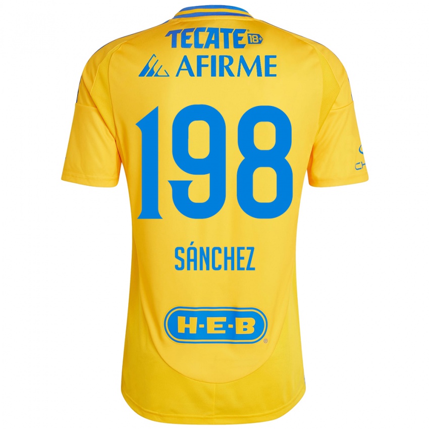 Criança Camisola Diego Sánchez #198 Ouro Amarelo Principal 2024/25 Camisa Brasil