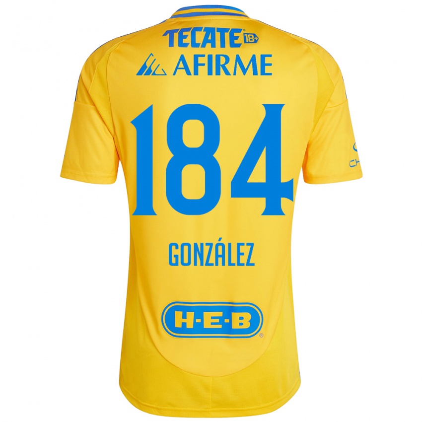 Criança Camisola Erick González #184 Ouro Amarelo Principal 2024/25 Camisa Brasil