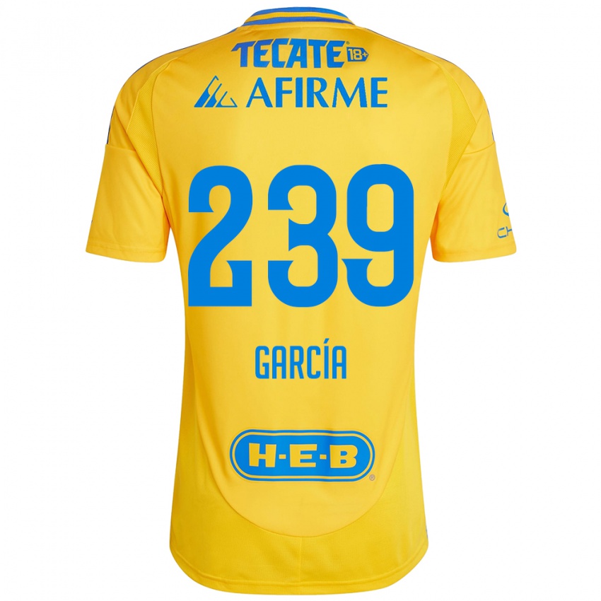 Criança Camisola Diego García #239 Ouro Amarelo Principal 2024/25 Camisa Brasil