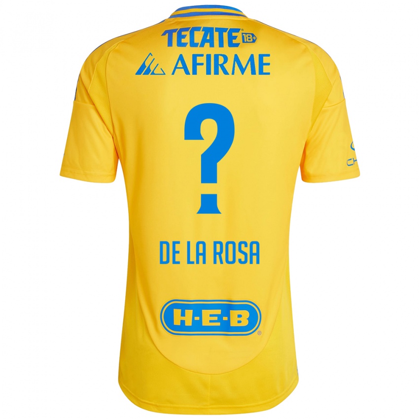 Criança Camisola Luis De La Rosa #0 Ouro Amarelo Principal 2024/25 Camisa Brasil