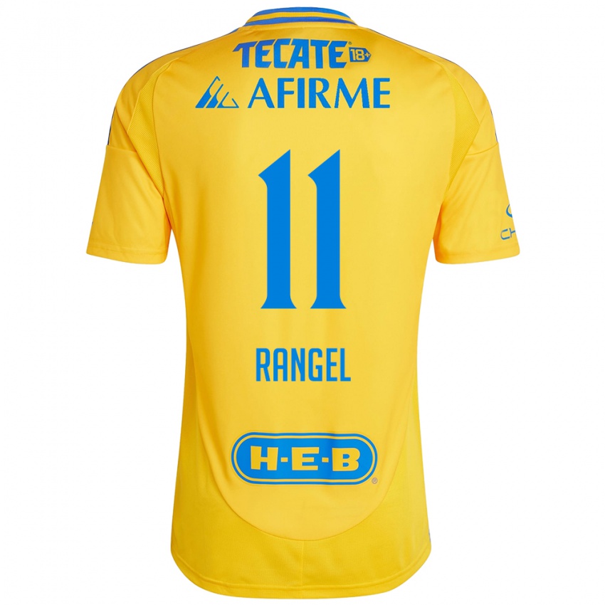 Criança Camisola Nayeli Rangel #11 Ouro Amarelo Principal 2024/25 Camisa Brasil