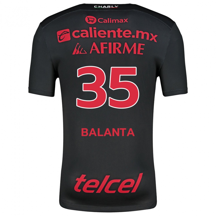 Criança Camisola Kevin Balanta #35 Preto Vermelho Principal 2024/25 Camisa Brasil