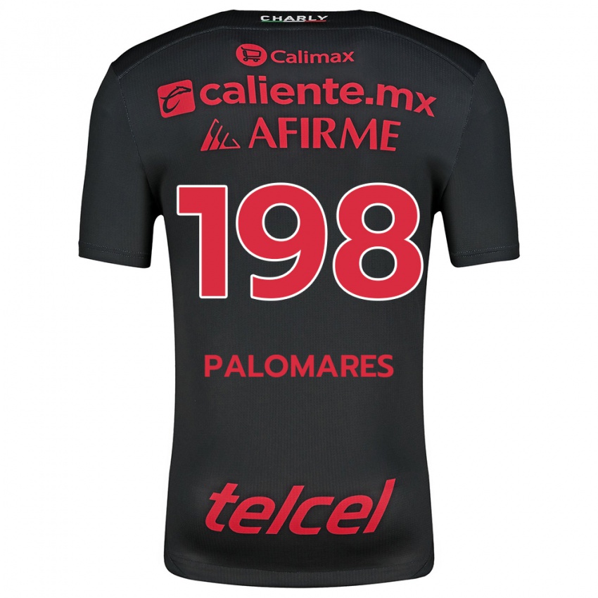 Criança Camisola Ramón Palomares #198 Preto Vermelho Principal 2024/25 Camisa Brasil