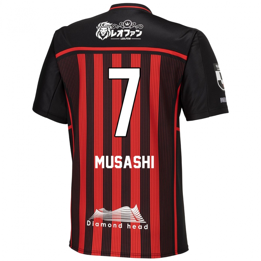 Criança Camisola Musashi Suzuki #7 Vermelho Preto Principal 2024/25 Camisa Brasil