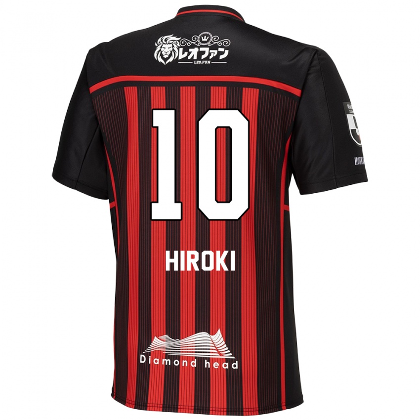 Criança Camisola Hiroki Miyazawa #10 Vermelho Preto Principal 2024/25 Camisa Brasil