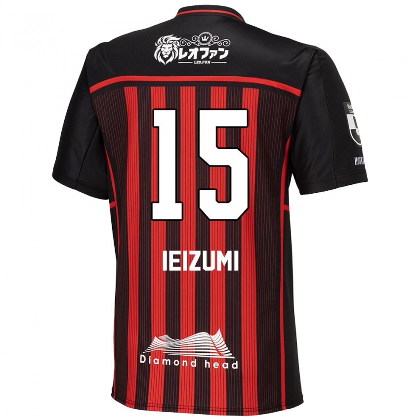 Criança Camisola Rei Ieizumi #15 Vermelho Preto Principal 2024/25 Camisa Brasil