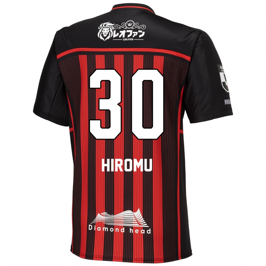 Criança Camisola Hiromu Tanaka #30 Vermelho Preto Principal 2024/25 Camisa Brasil