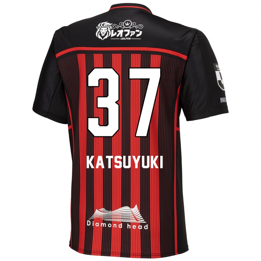 Criança Camisola Katsuyuki Tanaka #37 Vermelho Preto Principal 2024/25 Camisa Brasil