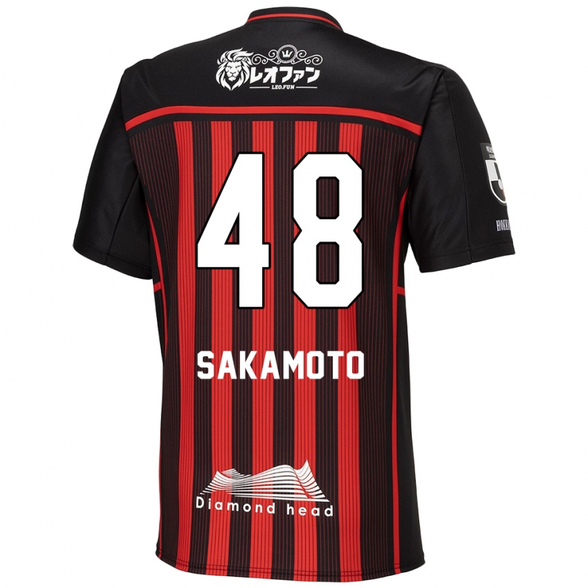 Criança Camisola Kanta Sakamoto #48 Vermelho Preto Principal 2024/25 Camisa Brasil