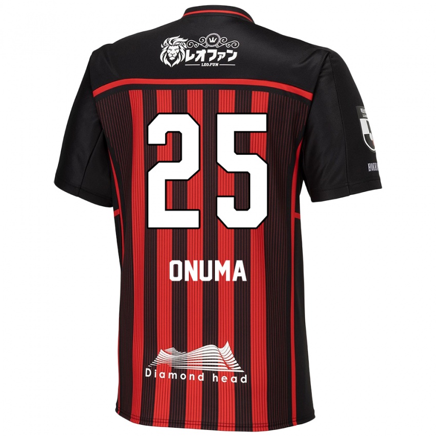 Criança Camisola Akito Onuma #25 Vermelho Preto Principal 2024/25 Camisa Brasil