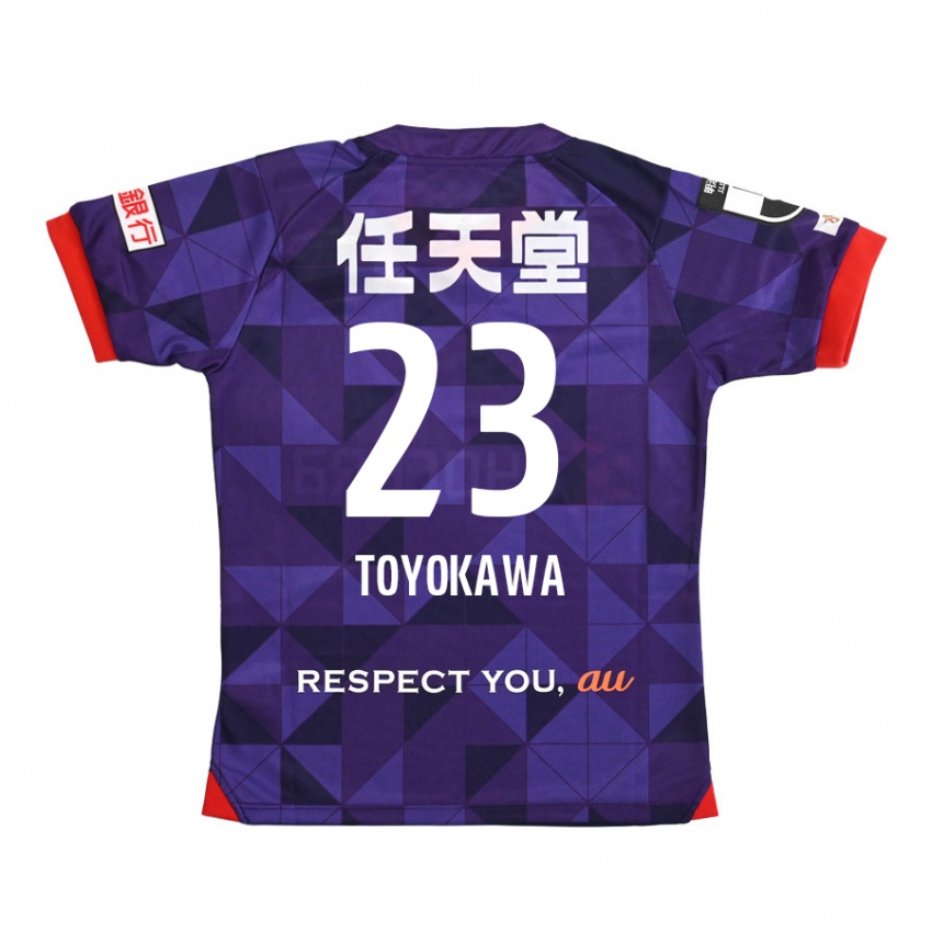 Criança Camisola Yuta Toyokawa #23 Roxo Branco Principal 2024/25 Camisa Brasil