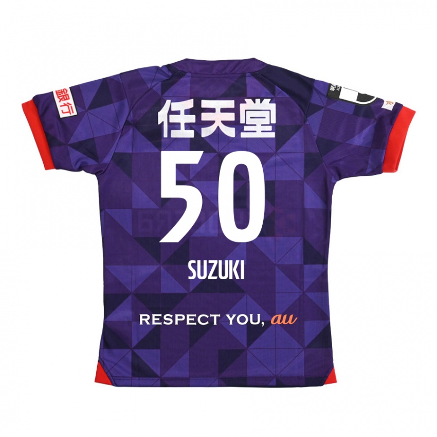 Criança Camisola Yoshinori Suzuki #50 Roxo Branco Principal 2024/25 Camisa Brasil