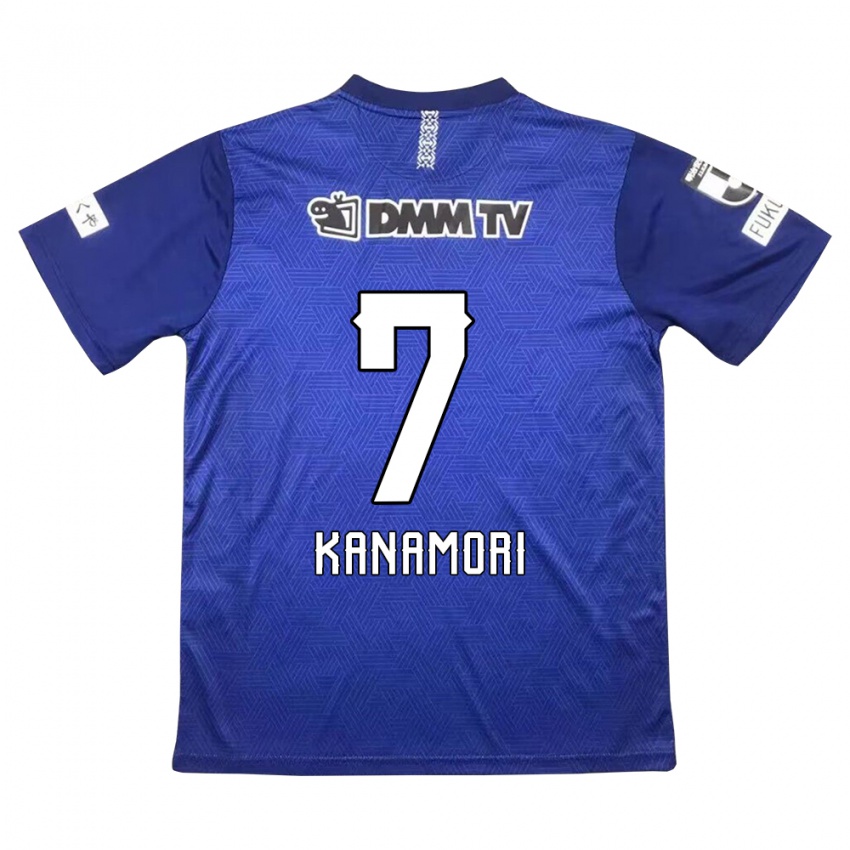 Criança Camisola Takeshi Kanamori #7 Azul Escuro Principal 2024/25 Camisa Brasil