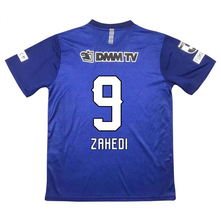 Criança Camisola Shahab Zahedi #9 Azul Escuro Principal 2024/25 Camisa Brasil