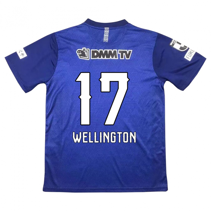 Criança Camisola Wellington #17 Azul Escuro Principal 2024/25 Camisa Brasil