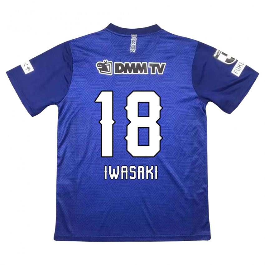 Criança Camisola Yuto Iwasaki #18 Azul Escuro Principal 2024/25 Camisa Brasil