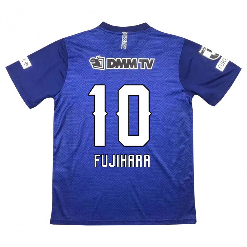 Criança Camisola Naoatsu Fujihara #10 Azul Escuro Principal 2024/25 Camisa Brasil