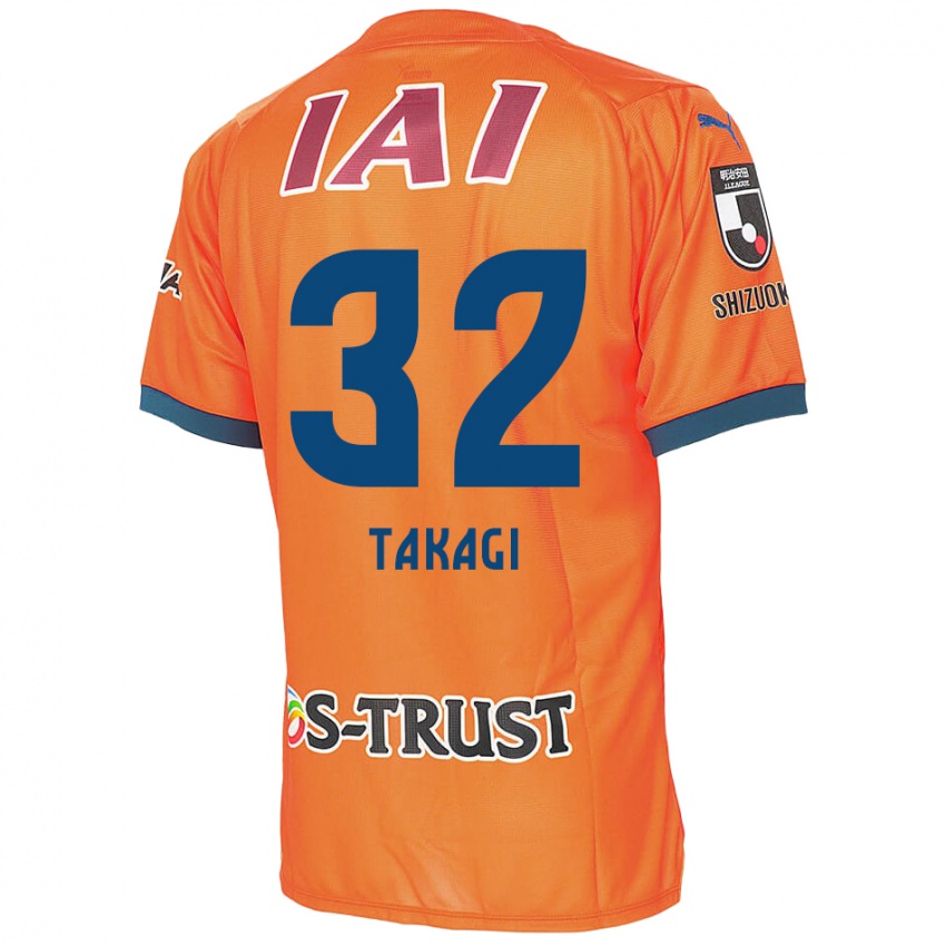 Criança Camisola Sen Takagi #32 Laranja Azul Principal 2024/25 Camisa Brasil