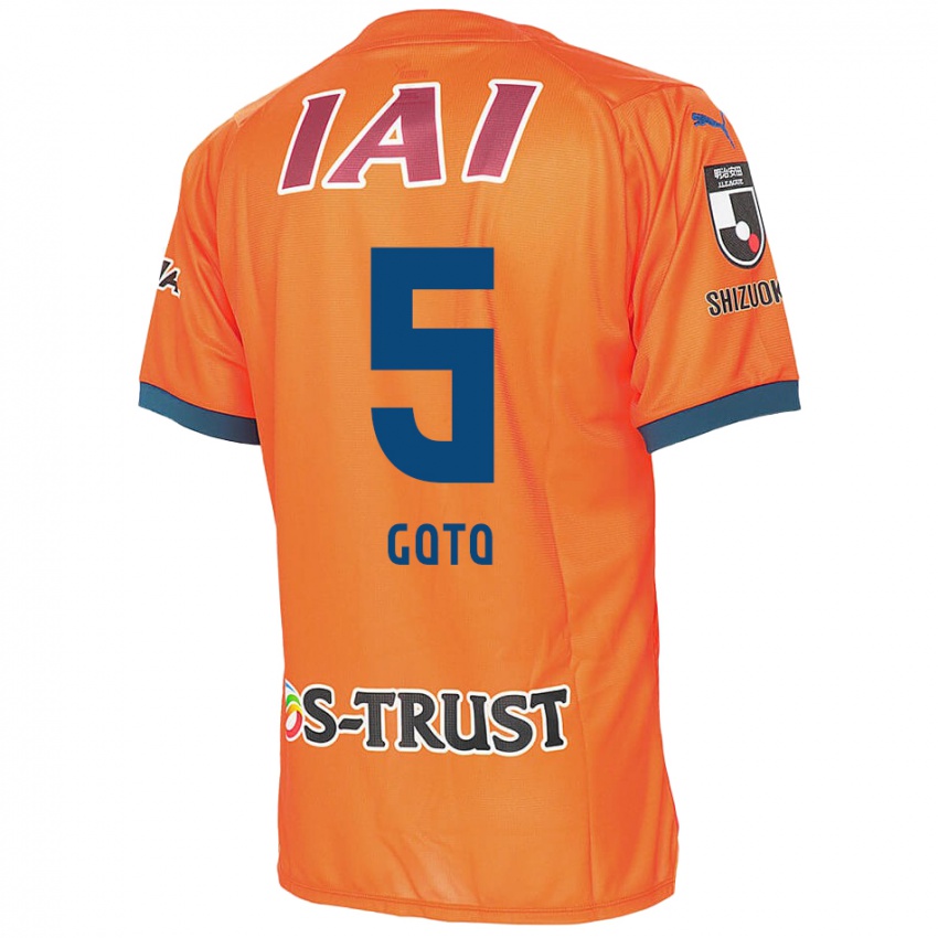 Criança Camisola Keita Goto #5 Laranja Azul Principal 2024/25 Camisa Brasil