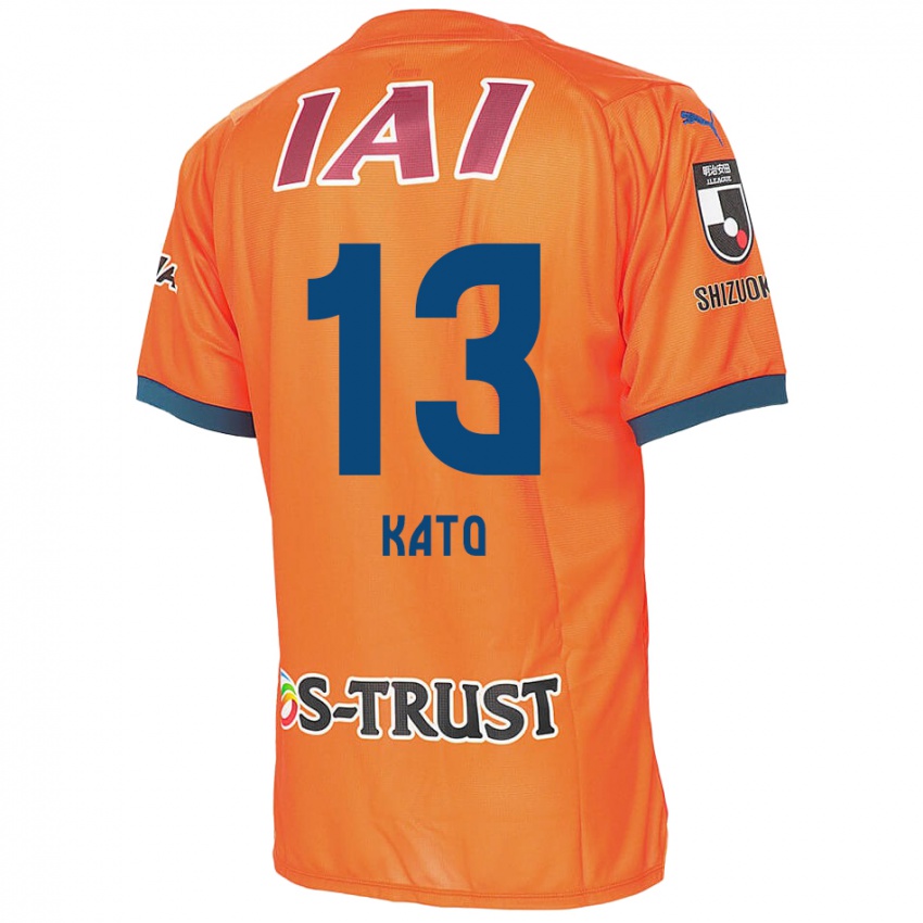 Criança Camisola Daiya Kato #13 Laranja Azul Principal 2024/25 Camisa Brasil