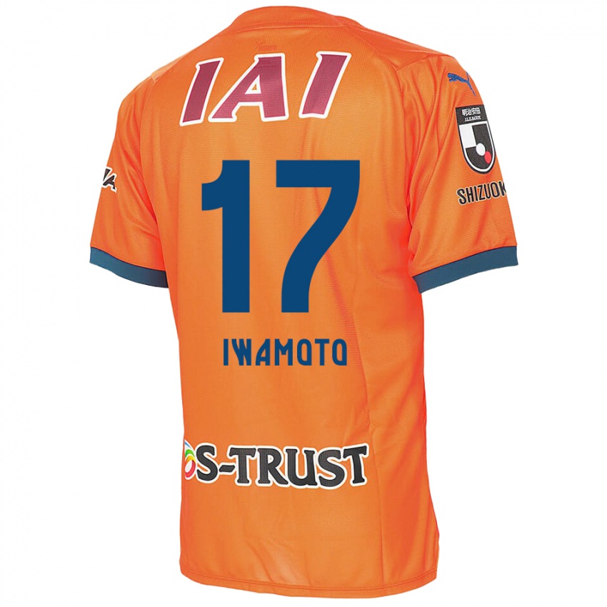 Criança Camisola Shogo Iwamoto #17 Laranja Azul Principal 2024/25 Camisa Brasil