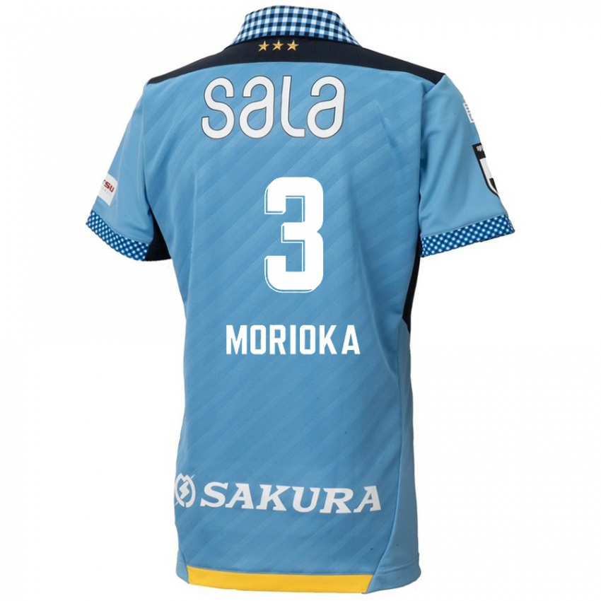 Criança Camisola Riku Morioka #3 Azul Preto Principal 2024/25 Camisa Brasil