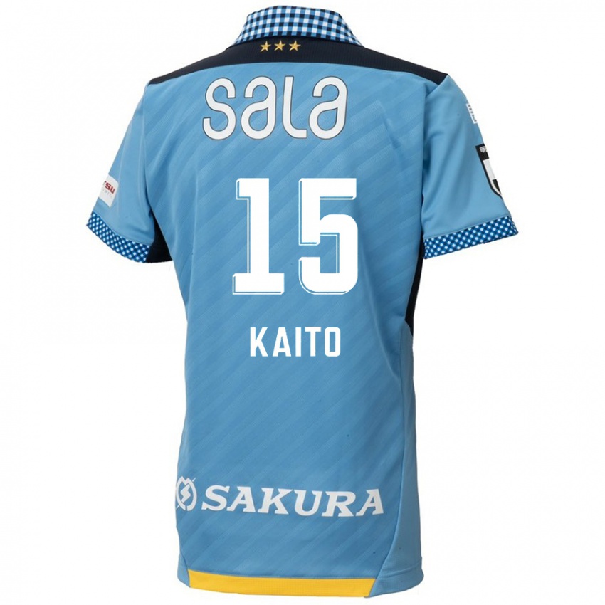 Criança Camisola Kaito Suzuki #15 Azul Preto Principal 2024/25 Camisa Brasil