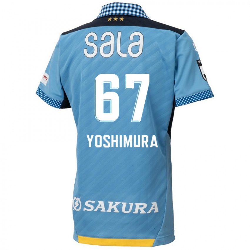 Criança Camisola Ryusei Yoshimura #67 Azul Preto Principal 2024/25 Camisa Brasil