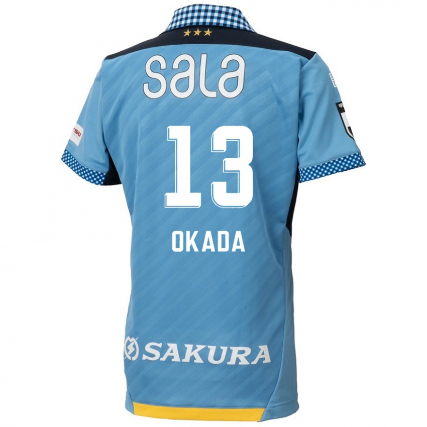 Criança Camisola Kosei Okada #13 Azul Preto Principal 2024/25 Camisa Brasil