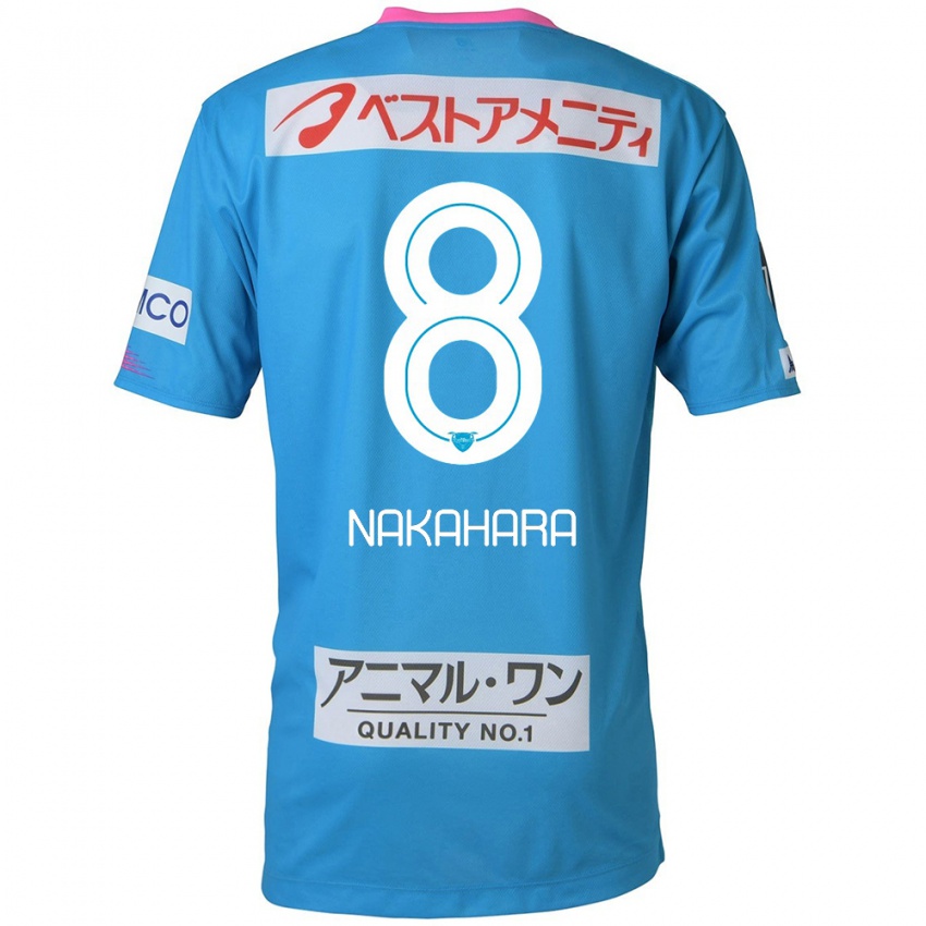 Criança Camisola Hikaru Nakahara #8 Azul Rosa Principal 2024/25 Camisa Brasil