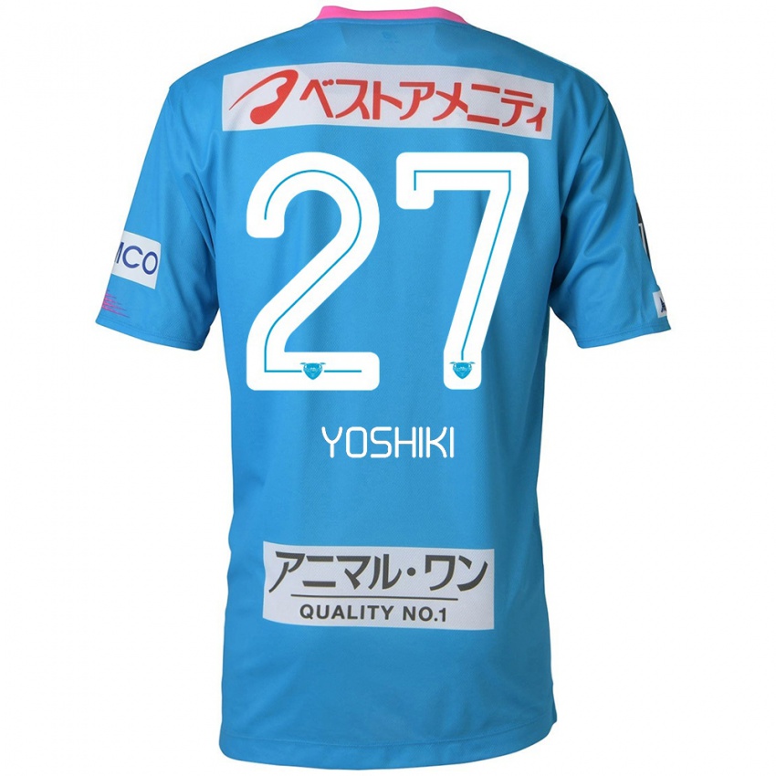 Criança Camisola Yoshiki Narahara #27 Azul Rosa Principal 2024/25 Camisa Brasil